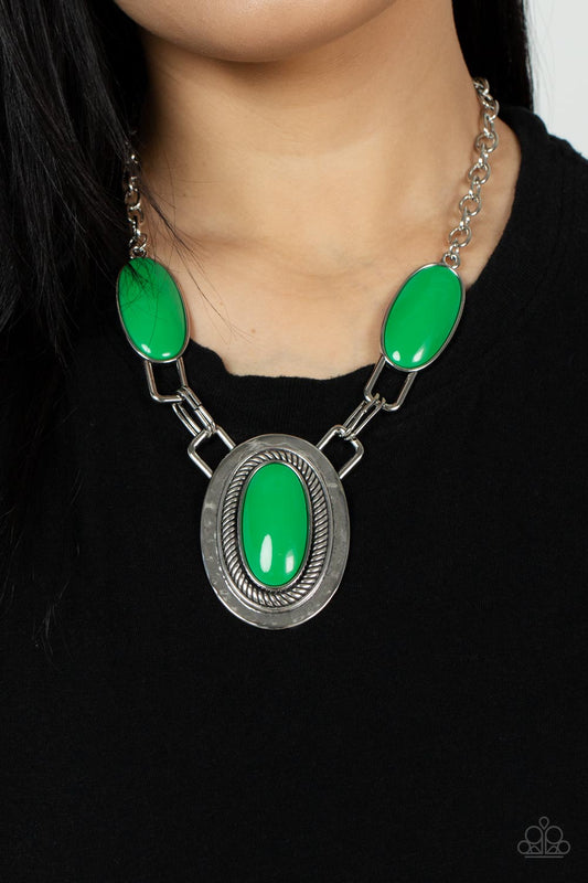 Count to TENACIOUS - Green Necklace Paparazzi Accessories. Subscribe and save! 