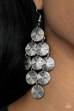 Paparazzi ​How CHIME Flies Silver Earrings Paparazzi Accessories. Subscribe & Save