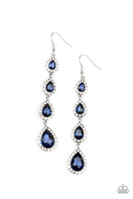 Load image into Gallery viewer, Paparazzi Confidently Classy - Blue $5 Earrings. Get Free Shipping. #P5RE-BLXX-245XX
