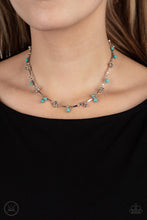 Load image into Gallery viewer, Sahara Social Blue Necklace Paparazzi Accessories Short Necklace $5 Jewelry
