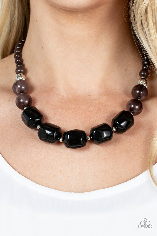 Ten Out of TENACIOUS - Black Necklace Paparazzi Accessories