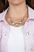 Load image into Gallery viewer, Paparazzi Big Night Out - White Necklace. #P2RE-WTXX-570DT. Get Free Shipping.
