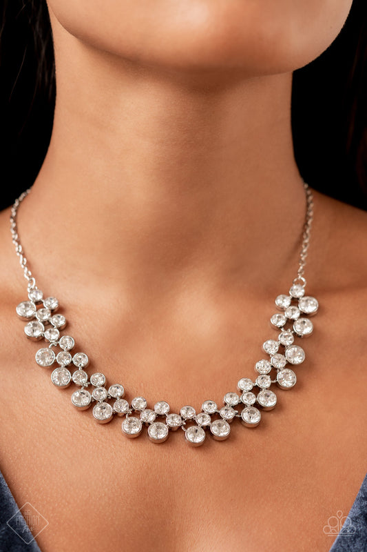 Won The Lottery - White Fashion Fix Necklace