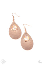 Load image into Gallery viewer, Paparazzi Earrings ~ Tranquil Trove - Rose Gold
