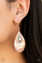 Load image into Gallery viewer, Tranquil Trove - Rose Gold Earrings Paparazzi Accessories
