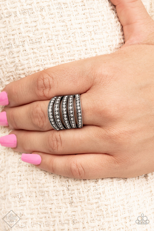 Empirical Sparkle - White Ring Paparazzi Accessories