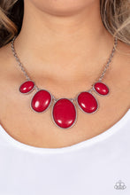 Load image into Gallery viewer, Vivacious Vanity Red Necklace Paparazzi Accessories. Get Free Shipping. #P2WH-RDXX-293XX

