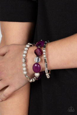 Marina Magic- Purple Bracelet Paparazzi Accessories #P9WH-PRXX-265XX