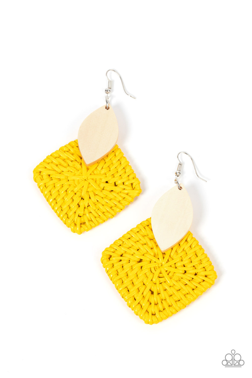 Sabbatical WEAVE Yellow Earrings Paparazzi Accessories. Subscribe & Save. #P5SE-YWXX-156XX.