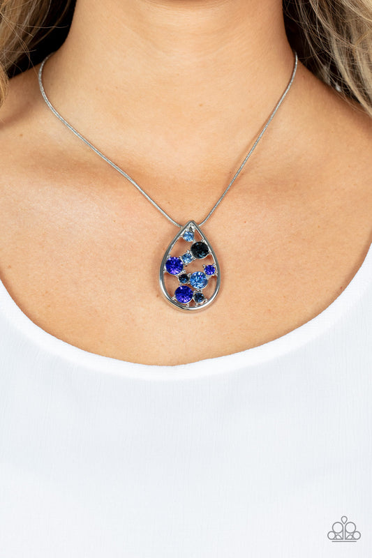 Seasonal Sophistication Blue Dainty Necklace Paparazzi Accessories. Subscribe & Save.