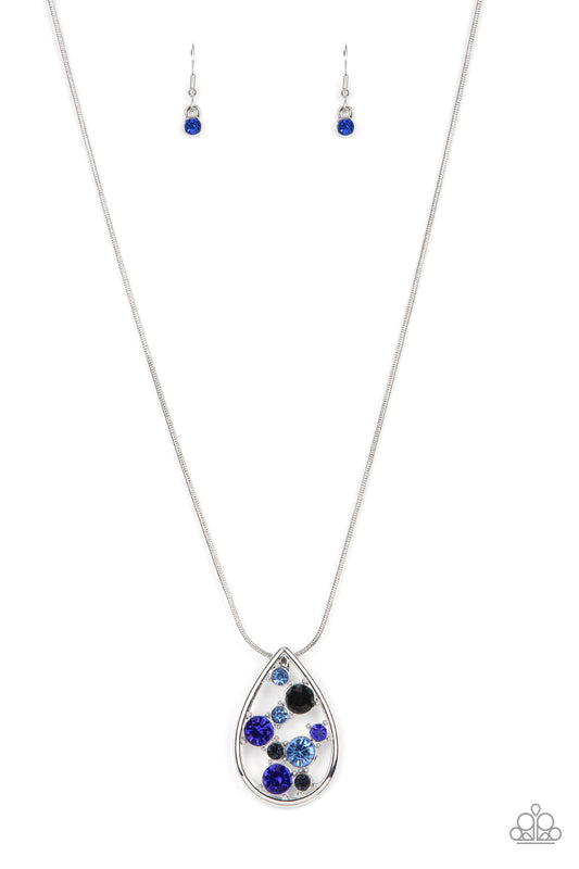 Paparazzi Seasonal Sophistication - Blue Necklace. Get Free Shipping. #P2RE-BLXX-343XX