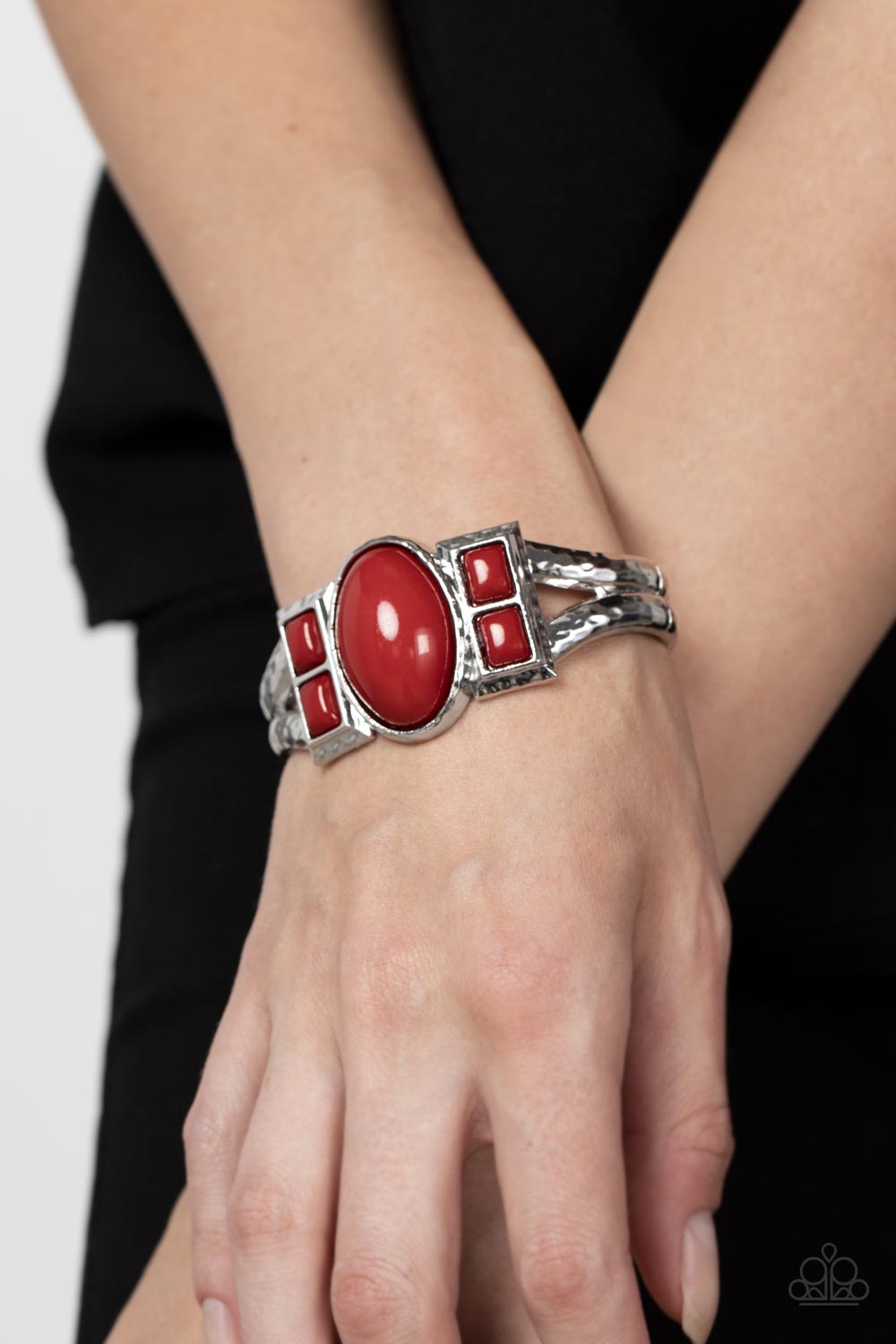 A Touch of Tiki - Red Bracelet Paparazzi Accessories #P9SE-RDXX-250XX