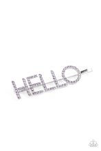 Load image into Gallery viewer, Paparazzi Hello There Purple Bobby Pin Hair Clip. Get Free Shipping. #P7SS-PRXX-138XX
