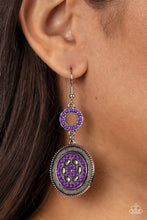 Load image into Gallery viewer, Paparazzi Meadow Mantra Purple Earrings. Get Free Shipping. #P5WH-PRXX-242XX
