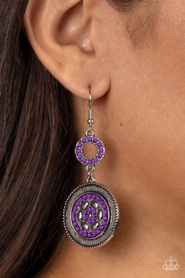 Paparazzi Meadow Mantra Purple Earrings. Get Free Shipping. #P5WH-PRXX-242XX