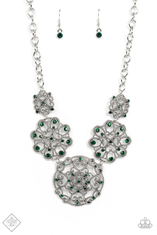 Paparazzi Royally Romantic - Green Necklace