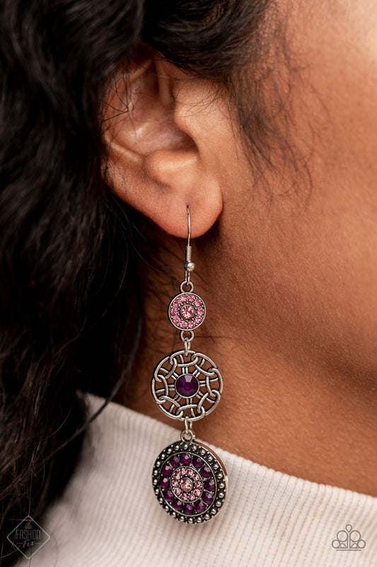 Farmhouse Hustle - Purple Earring Paparazzi Accessories Fashion Fix
