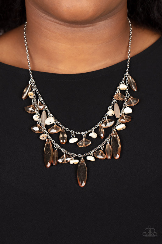 Paparazzi Candlelit Cabana - Brown Necklace. #P2WH-BNXX-228XX. Subscribe & Save.