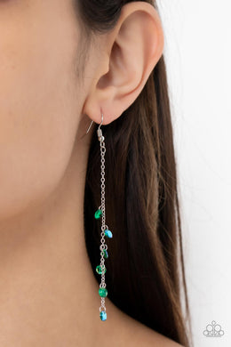 Paparazzi Extended Eloquence Green Earrings. $5 dainty earring. #P5DA-GRXX-039XX. Subscribe & Save!