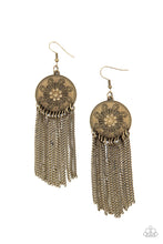 Load image into Gallery viewer, Paparazzi Fringe Control - Brass Earrings. #P5WH-BRXX-146XX. Get Free Shipping!
