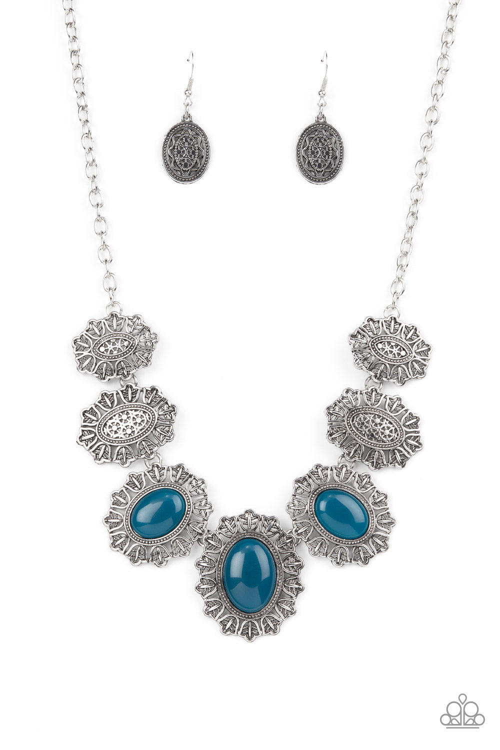 Paparazzi Forever and EVERGLADE Blue Necklace. Get Free Shipping. #P2ST-BLXX-162XX