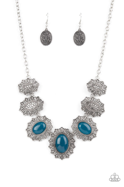 Paparazzi Forever and EVERGLADE Blue Necklace. Get Free Shipping. #P2ST-BLXX-162XX