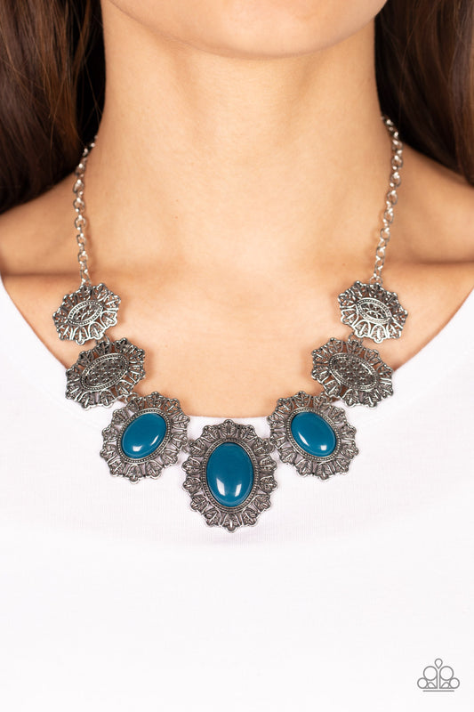 Forever and EVERGLADE Blue Necklace Paparazzi Accessories. #P2ST-BLXX-162XX. Subscribe & Save