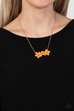 Petunia Picnic Orange Necklace Paparazzi Accessories $5 Jewelry. Free Shipping! #P2WH-OGXX-259XX