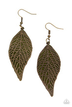 Load image into Gallery viewer, Paparazzi Leafy Luxury - Green Earrings $5 Jewelry. Free Shipping! #P5SE-GRXX-130XX
