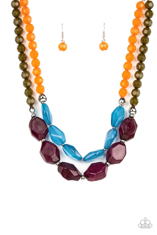 Paparazzi Tropical Trove Purple Necklace. Subscribe & Save. #P2ST-PRMT-115XX
