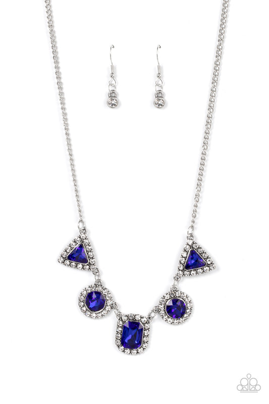 Posh Party Avenue - Blue Necklace Paparazzi Accessories. Get Free Shipping! #P2ST-BLXX-188XX
