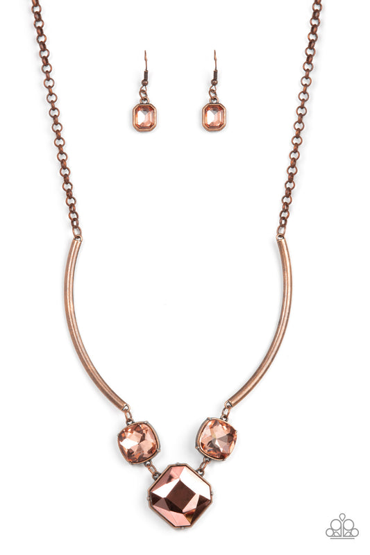 Paparazzi Divine IRIDESCENCE Copper Necklace. Get Free Shipping. #P2RE-CPXX-198XX