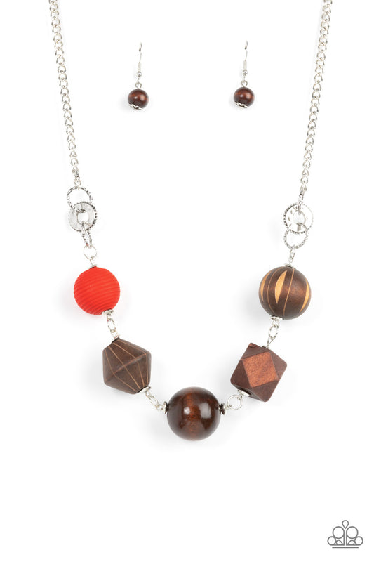 Eco Extravaganza - Red Necklace Paparazzi Accessories. #P2SE-RDXX-318XX