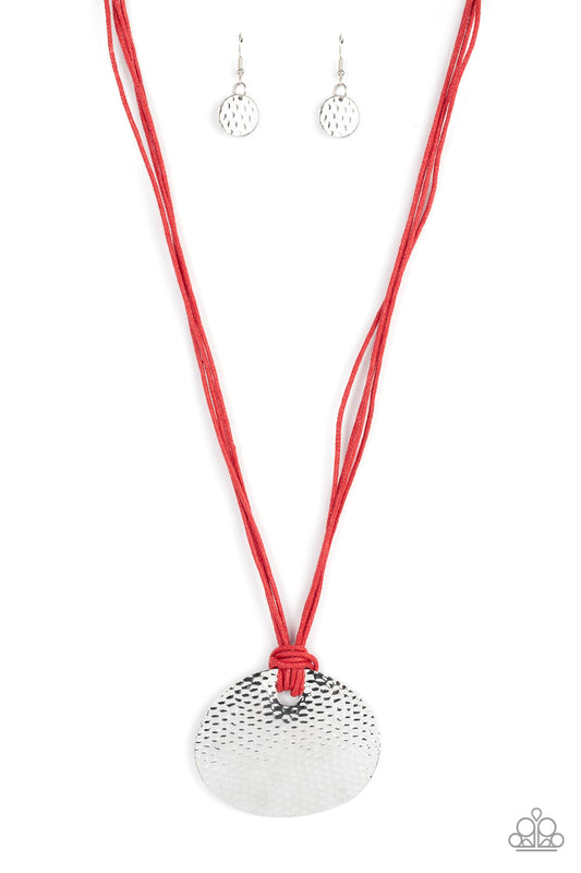 Rural Reflex Red Necklace Paparazzi Accessories. Subscribe & Save. #P2ST-RDXX-100XX. Red cord 