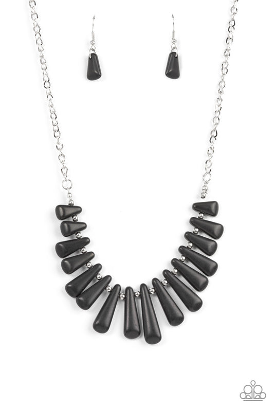 Mojave Empress Black Necklace Paparazzi Accessories. Get Free Shipping. #P2SE-BKXX-321XX