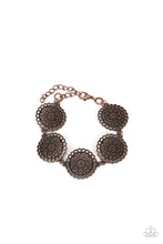Load image into Gallery viewer, Paparazzi Garden Gate Glamour - Copper Bracelet with Clasp Closure. #P9BA-CPXX-048YK. Ships Free!
