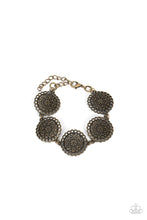 Load image into Gallery viewer, Paparazzi Garden Gate Glamour - Brass Bracelet #P9BA-BRXX-046YF available online to buy!
