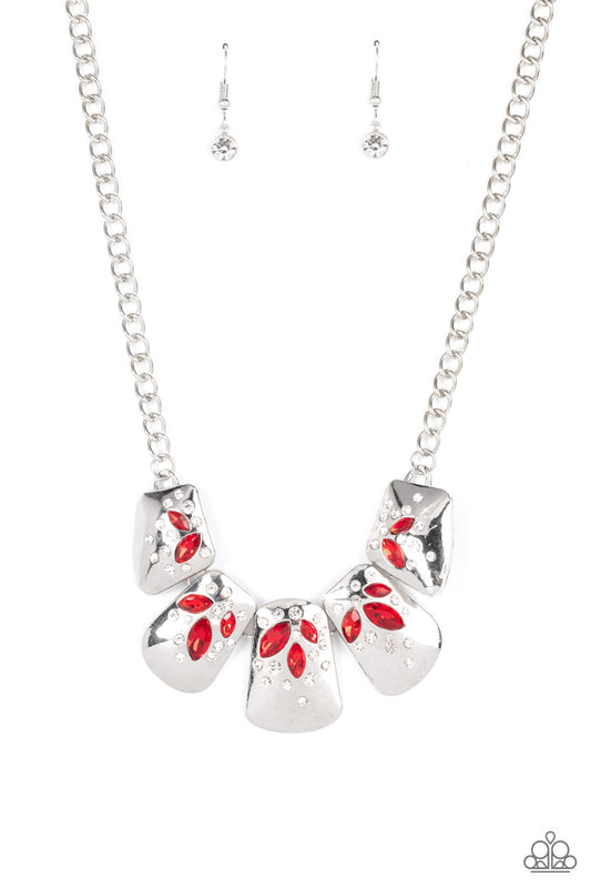 Paparazzi Jubilee Jingle - Red Necklace. Get Free Shipping. #P2RE-RDXX-213XX