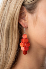 Load image into Gallery viewer, Tropical Tryst Orange Earrings Paparazzi Accessories. #P5SE-OGXX-177XX. Subscribe &amp; Save. 
