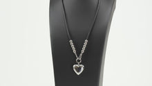 Load and play video in Gallery viewer, Paparazzi Necklace ~ Forbidden Love - Black Heart Necklace March 2021 Life Of the Party Exclusive
