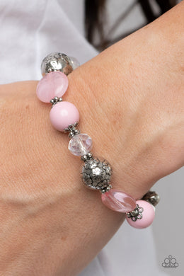 Pretty Persuasion Pink Iridescent Gem Stretchy Bracelet Paparazzi Accessories. Subscribe & Save.