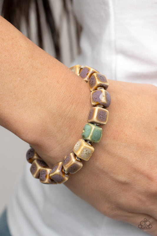 Glaze Craze Purple Stretchy Bracelet Paparazzi Accessories. #P9SE-PRXX-167XX. Subscribe & Save!