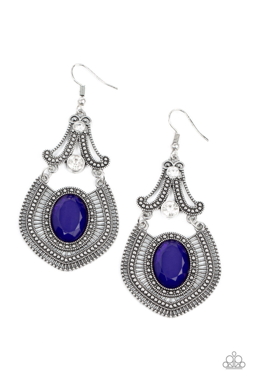Paparazzi Panama Palace Blue Earring. Subscribe & Save. #P5ST-BLXX-034XX. Dainty earring