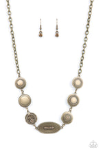 Load image into Gallery viewer, Paparazzi Uniquely Unconventional Brass Necklace | Topaz Jewelry | #P2RE-BRXX-203XX.
