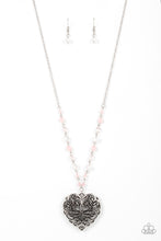 Load image into Gallery viewer, Paparazzi Doting Devotion Pink Necklace in Pale Rosette #P2WH-PKXX-427XX
