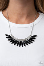 Load image into Gallery viewer, Flauntable Flamboyance Black Short Dainty Necklace Paparazzi Accessories. Get Free Shipping
