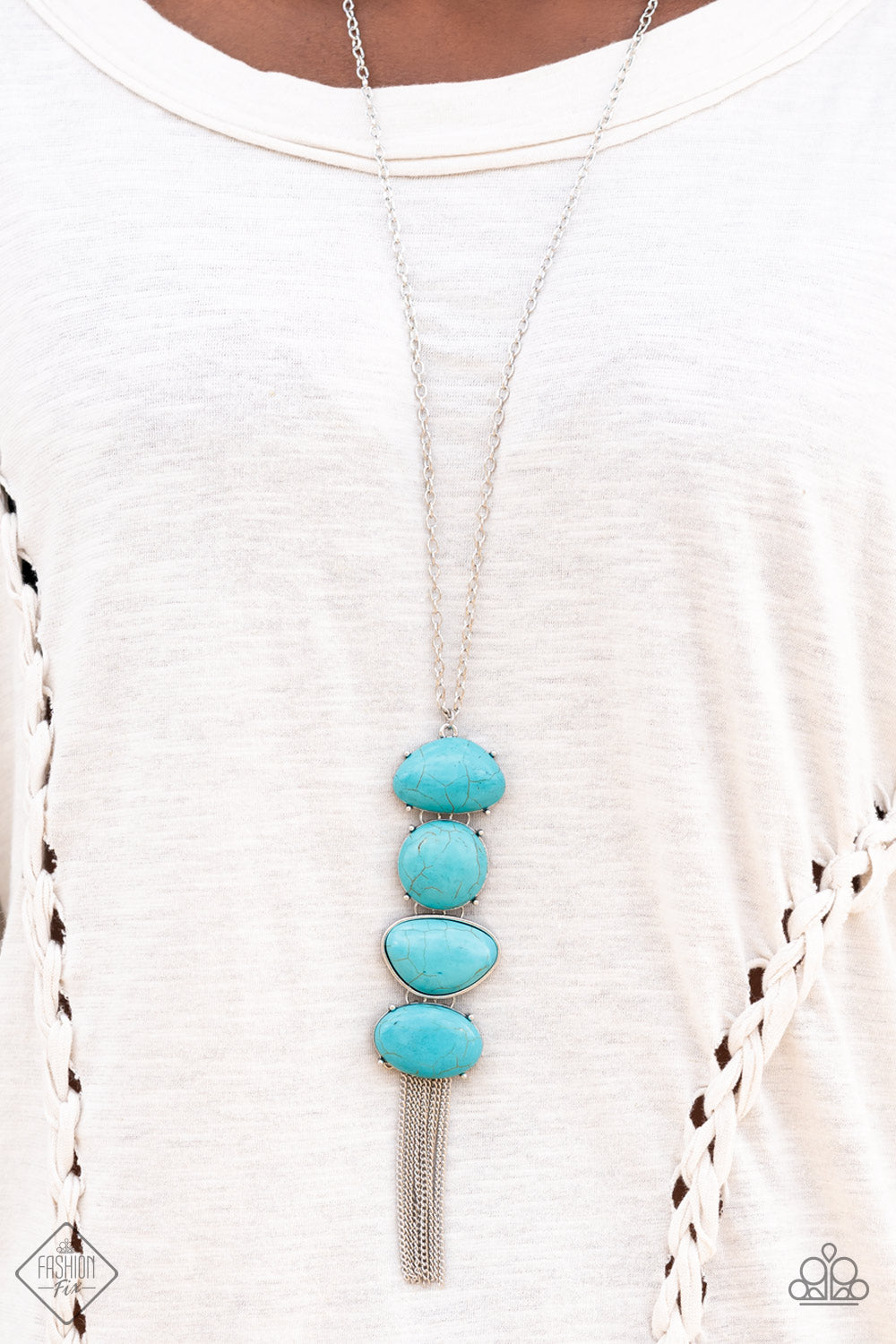 Paparazzi Necklace: "Hidden Lagoon" (P2SE-BLXX-496IK). May 2022 Fashion Fix Set.