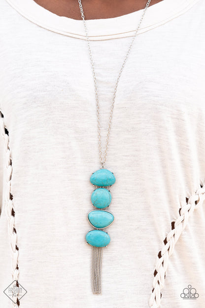 Paparazzi Necklace: "Hidden Lagoon" (P2SE-BLXX-496IK). May 2022 Fashion Fix Set.