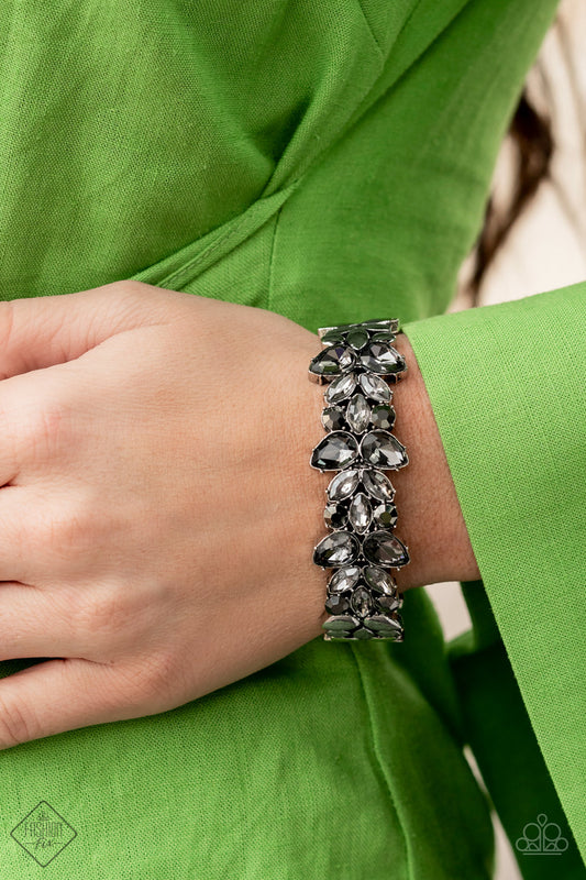 Paparazzi Fashion Fix Bracelet: "Glacial Gleam - Silver" (P9ED-SVXX-138IZ). Subscribe & Save.