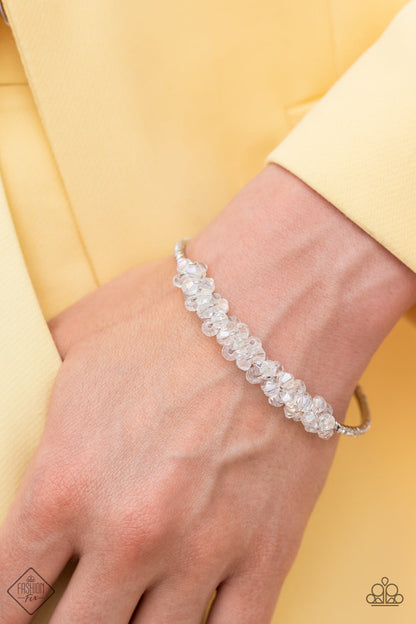 Paparazzi August 2022 Fashion Fix Bracelet: "BAUBLY Personality - White" (P9RE-WTXX-535HV)